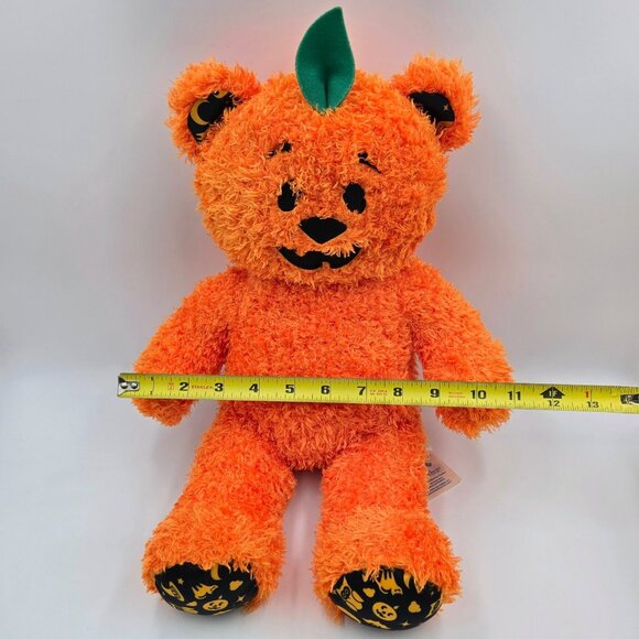 Build A Bear Jack O Lantern Pumpkin Light Up Halloween Stuffed Plush BAB Orange - Picture 4 of 11